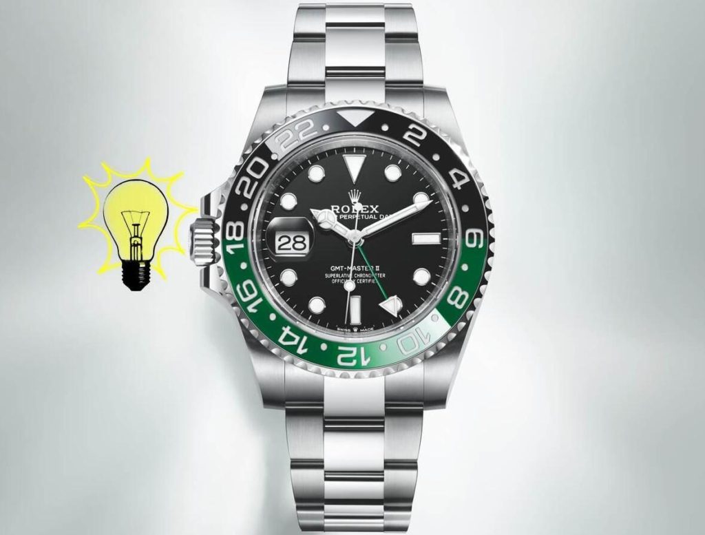 The New Replica Rolex GMT-Master II Ref. 126720VTNR: For Left-handed With Green And Black Bezel