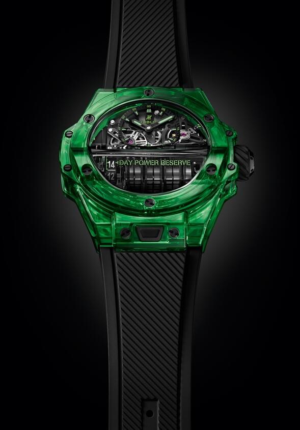 Fake HUBLOT and the debut of the Big Bang MP-11 in the colors of the green SAXEM